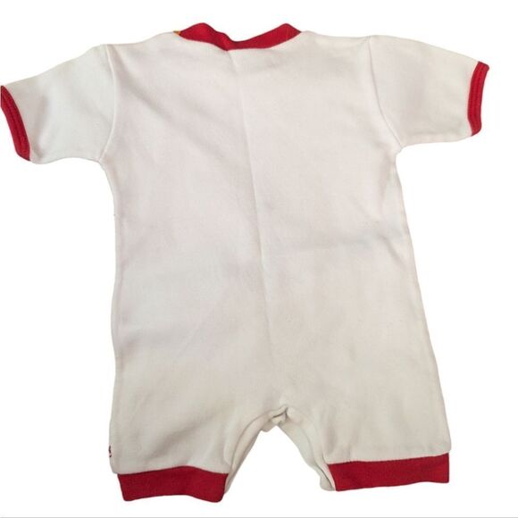 Paris Street Art infant cotton romper all over print 6-12 months - Picture 5 of 5